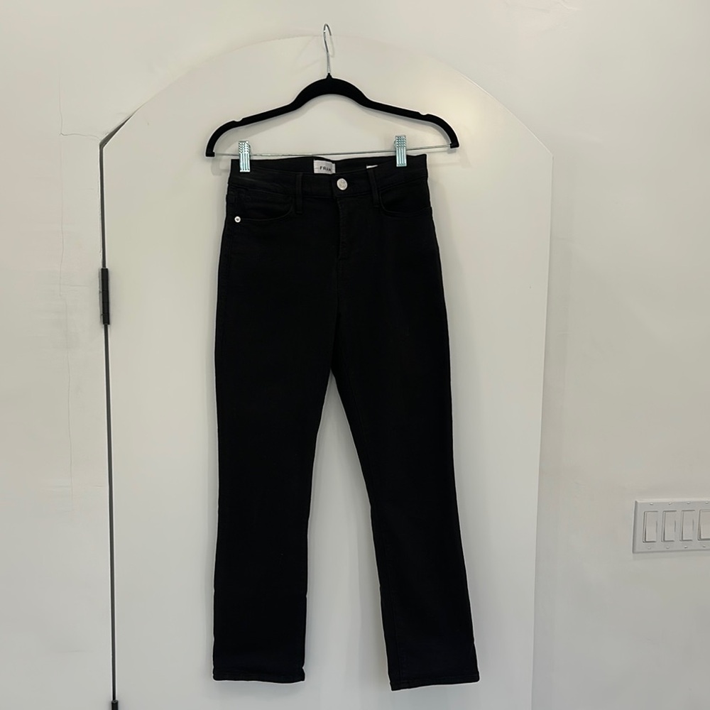 Frame Denim - Le High Straight - Size 26 - Black
